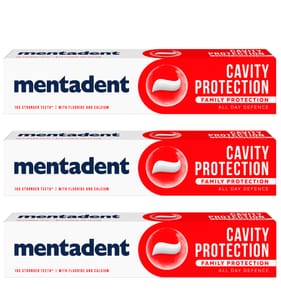Mentadent Cavity Protection Toothpaste 75ml x3