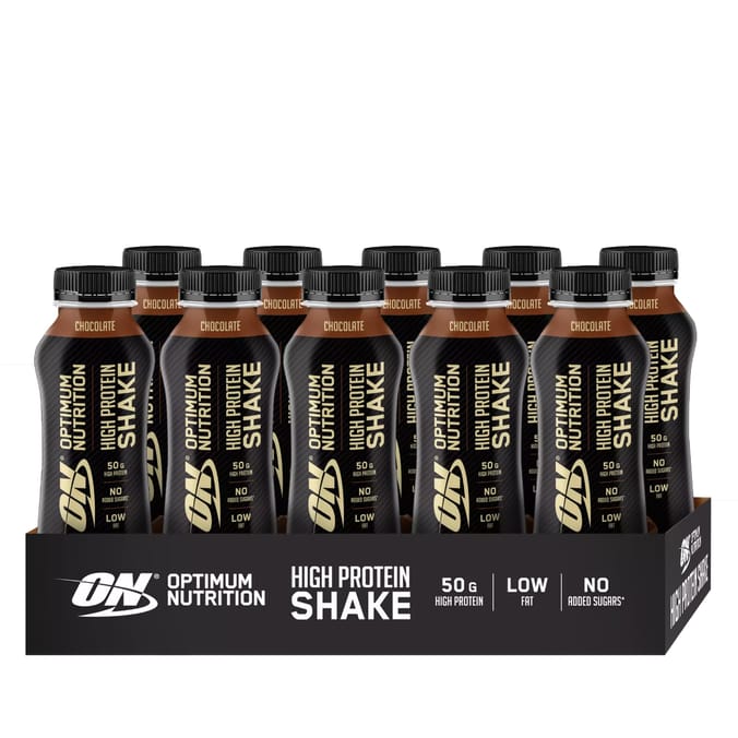 Optimum Nutrition High Protein Shake 10 Pack Chocolate Home Bargains