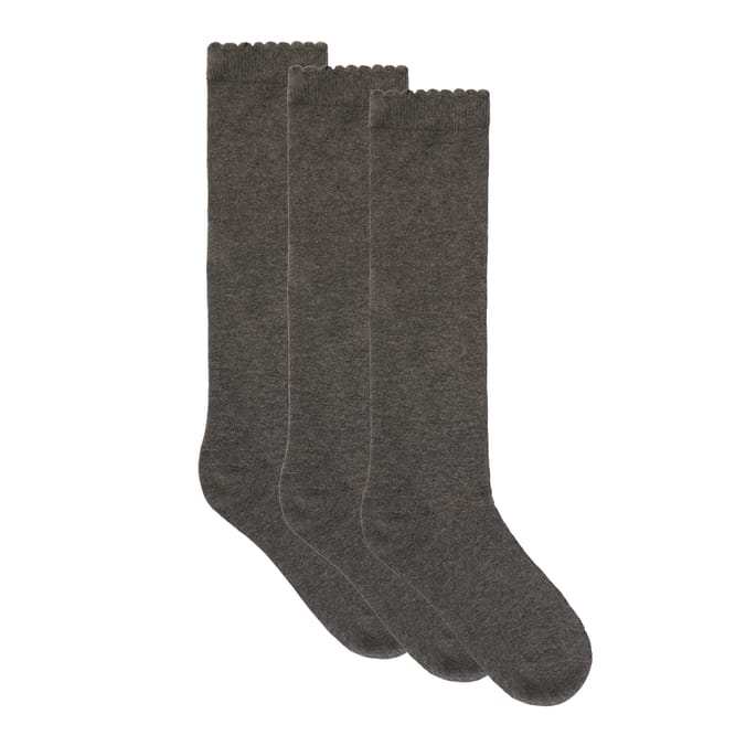 Original Grey Knee High Socks 3 Pack