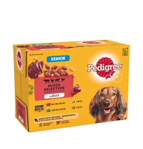 Pedigree Senior Mixed Selection in Jelly Wet Dog Food Pouches 12 x 100g