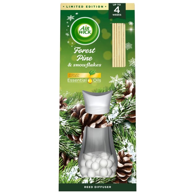 Air Wick Essential Oils Reeds Diffuser 25ml - Forest Pine & Snowflakes ...