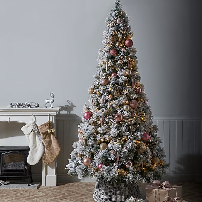 Festive Feeling Flocked Pine Needle Tree 6ft