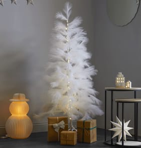 Nordic Spirit LED Faux Pampas Tree 5ft - White