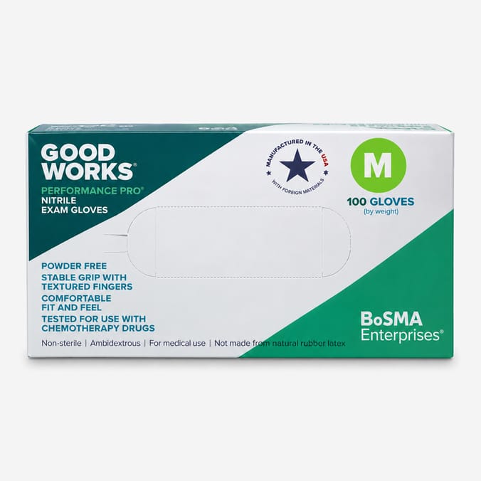 Good Works Performance Pro Nitrile Exam Gloves - Medium