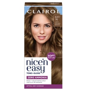 Clairol Nice'n Easy Tone + Gloss Semi Permanent Hair Dye - 637/76 Light Golden Brown