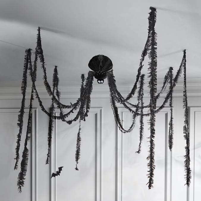 Hallow Scream Giant Spider Decoration