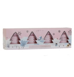 Candy Cane Lane Votive 4 Pack - Snowflake Wishes