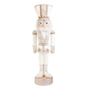Festive Feeling Large Plush Nutcracker - Cream