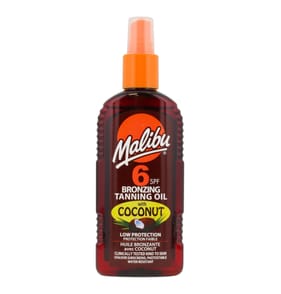Malibu Bronzing Tanning Oil With Coconut 200ml - SPF6