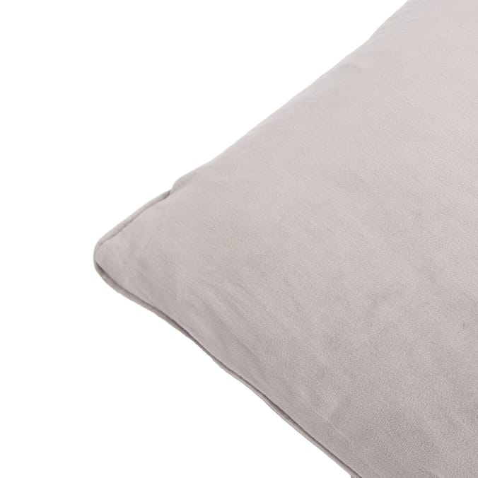 Home Collections Geo Velvet Cushion - Grey