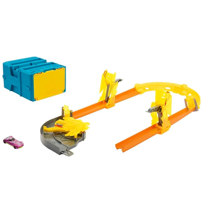 Hot Wheels Track Builder Lightning Themed Trackset