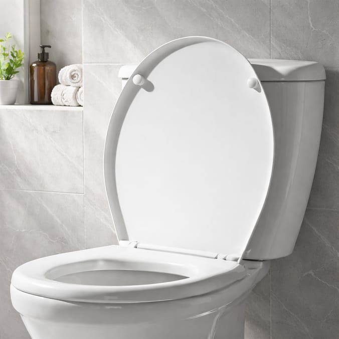 Bath Soft Close Toilet Seat - White