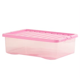Wham Crystal Storage Box 32L - Pink
