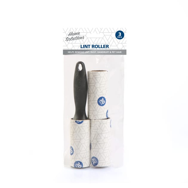 Home Solutions Lint Roller 3 Pack Home Bargains