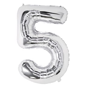 Lets Party Silver Foil 5 Balloon