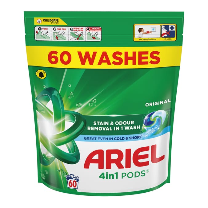 Ariel 4in1 Pods Washing Capsules 60 Washes