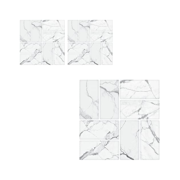 Stick Ease SelfAdhesive Vinyl Wall Tiles 3 Pack Marble x2 Home