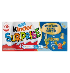 Kinder Surprise Milk Chocolate Egg With Toy Messages Multipack 3x 20g