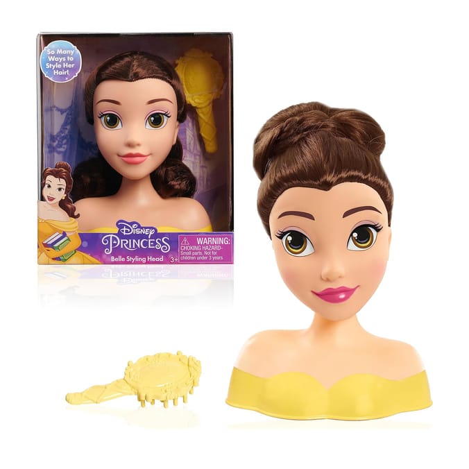Disney Princess Styling Doll Head - Belle