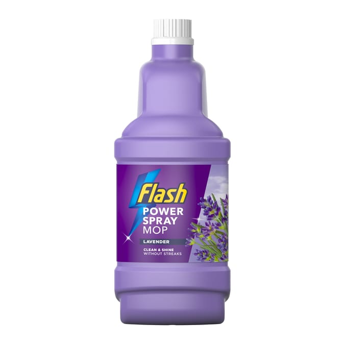 Flash Power Spray Mop Floor Cleaner Multi-Surface Cleaning Liquid 1.25L - Lavender