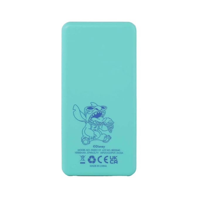 Disney Stitch 10000mAh Power Bank - Upside Down