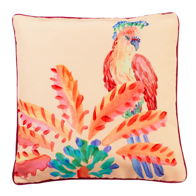 The Outdoor Edit Travellers Bazaar Cushion - Bird