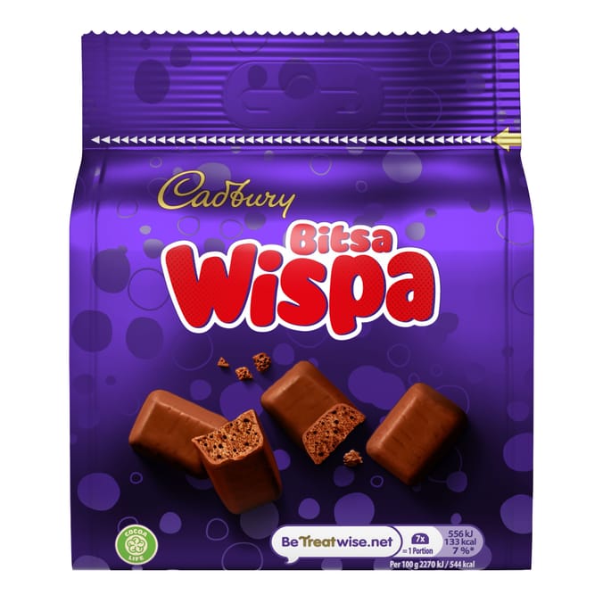 Cadbury Bitsa Wispa Chocolate Bag 95g