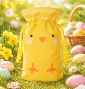 Happy Easter Woven Chick Bags 3 Pack