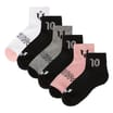 Messi Collection Cushioned Quarter Socks 6 Pack Size 6-12