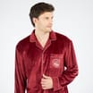 Burgundy Polar Express Mens Pyjamas