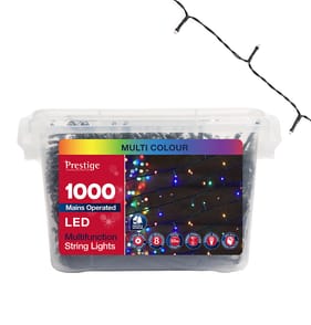 Prestige 1000 LED Multifunction String Lights - Multi Colour