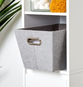 Home Collections Tapered Storage Basket - Light Grey