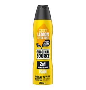 Original Source 2 In 1 Shower & Shave Foam 200ml - Lemon & Tea Tree