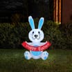 Hoppy Easter LED Light-Up 1.2m Inflatable Bunny