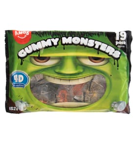 Amos 4D Gummy Monsters 19 Pack 152g