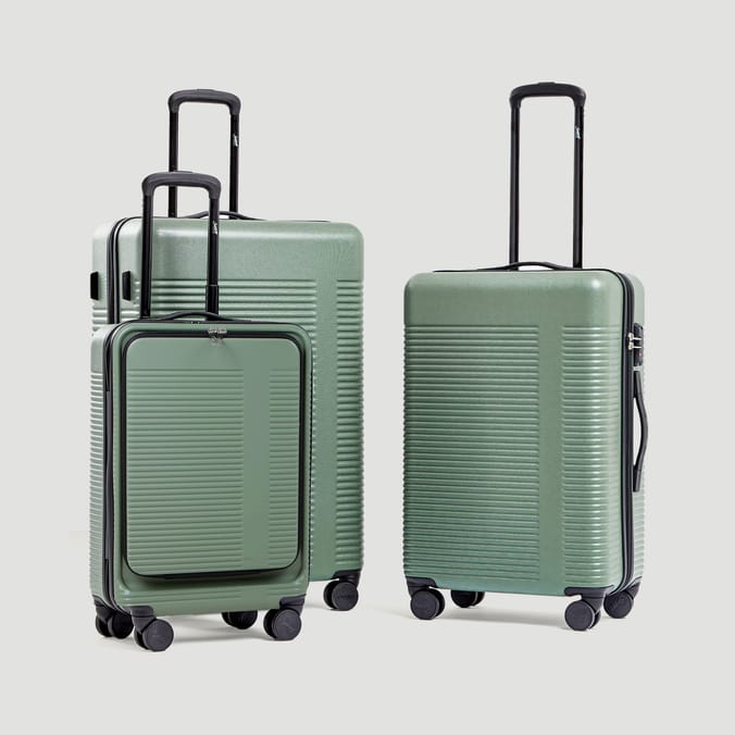 Salisburys Hard Shell Lisbon Expandable Suitcase - Green