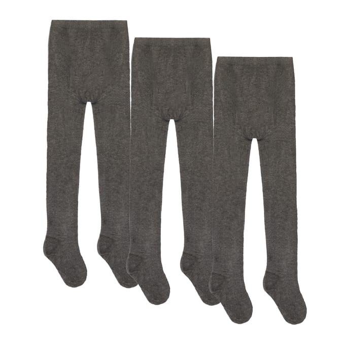 Originals Plain Grey Tights 3 Pack