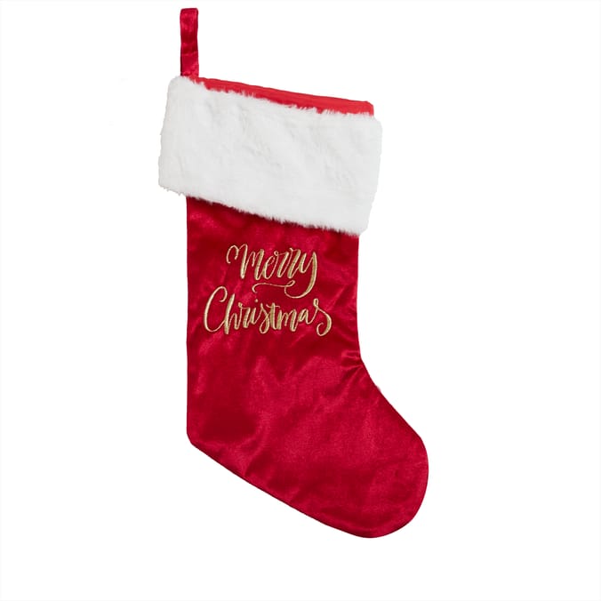 Festive Feeling Merry Christmas Stocking