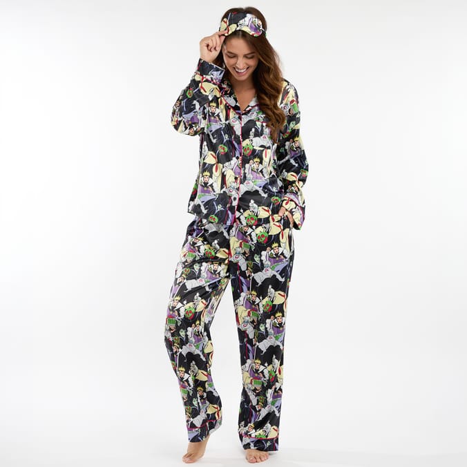 Disney Villains Ladies Satin Pyjamas