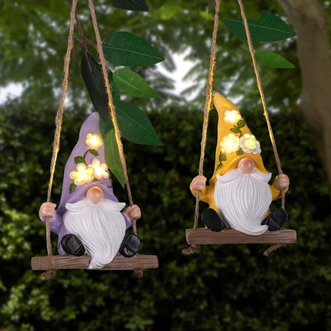 Firefly Hanging Gonk Solar Light Home Bargains