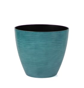Jardin Water Ripple Plastic Planter 23cm - Blue