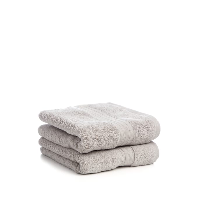 Home Collections Silver 2 Luxury Hand Towels