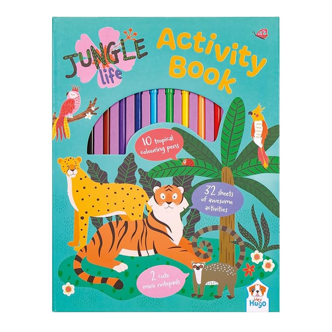 Jungle Life Activity Book With Pens