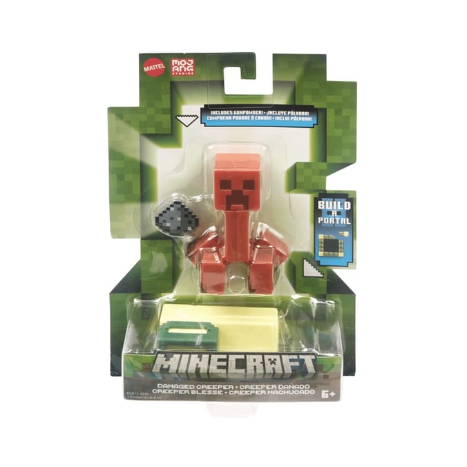 Minecraft Build A Portal 8cm Figure GTP08 - Damaged Creeper