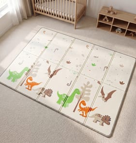 Liberty House Toys Reversible Toddler Play Mat – Jungle & Dinosaur