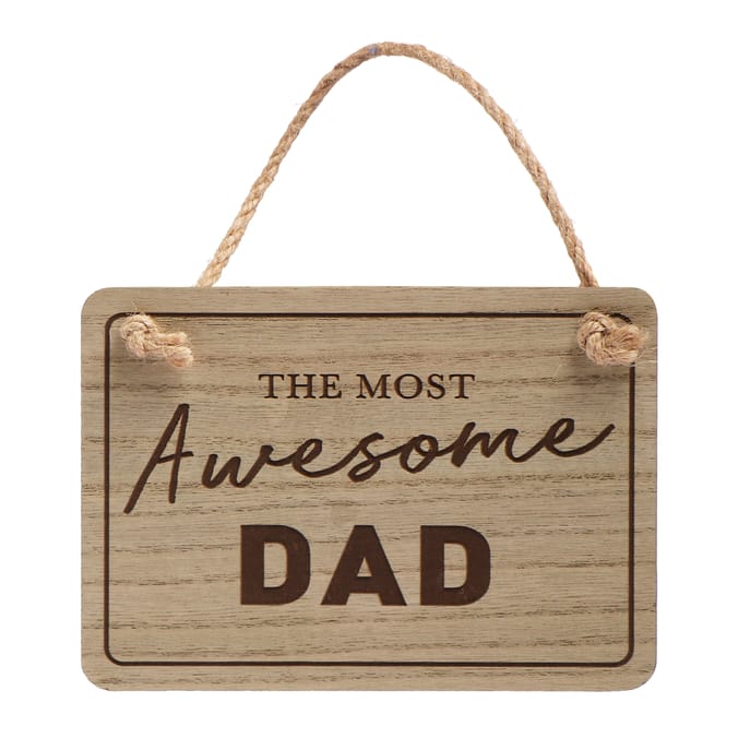 Just for You Wooden Wall Sign - The Most Awesome Dad