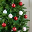Festive Feeling 7cm Candy Cane Christmas Bauble 35 Pack - Bow