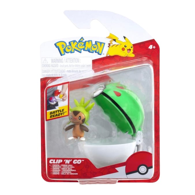Pokemon Clip 'N' Go Poké Ball Figure - Chespin