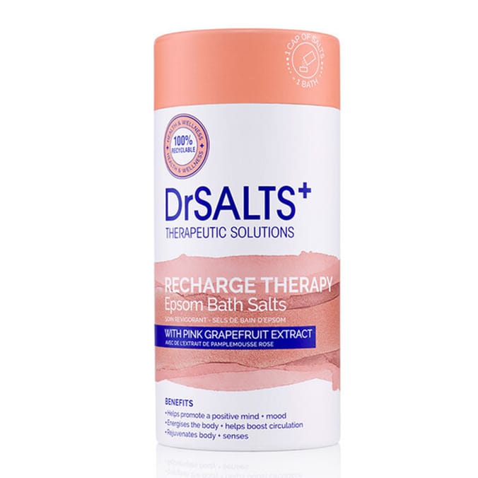 Dr Salts Recharge Therapy Epsom Bath Salts 750g - Pink Grapefruit
