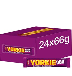 Yorkie Duo Raisin & Biscuit 66g x24
